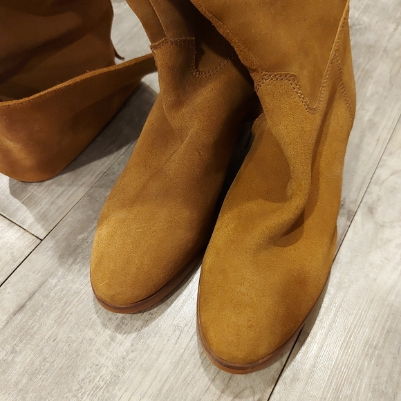 Dune London Over-the-Knee Suede Boots - Picture 4 of 7